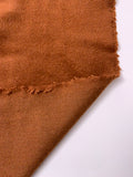 Jacket Weight Wool Blend Coating with Brushed Finish - Chestnut Brown