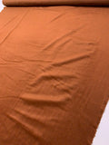 Jacket Weight Wool Blend Coating with Brushed Finish - Chestnut Brown