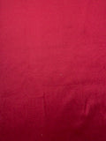 Jacket Weight Wool Blend Coating with Brushed Finish - Wine Red