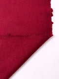 Jacket Weight Wool Blend Coating with Brushed Finish - Wine Red