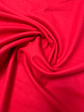 Wool Blend Coating - Hot Red