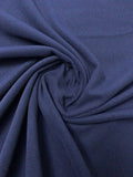 Italian Virgin Wool Blend Coating - Navy Blue