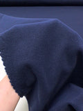 Italian Virgin Wool Blend Coating - Navy Blue