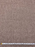 Italian Double Faced Wool Blend Coating - Brown / Off-White