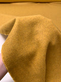 Italian Double Faced Wool Blend Jacket Weight Coating - Mustard Yellow