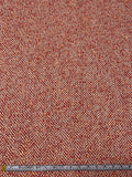 Chunky Herringbone Wool-Blend Tweed Coating - Orange / Red / Off-White / Black