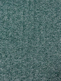 Chunky Herringbone Tweed Coating - Evergreen / White