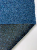 Bouclé Knit Wool-Blend Coating - Slate Blue