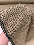 Italian Basketweave Jacket Weight Tweed - Champagne Beige / Black