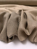 Italian Basketweave Jacket Weight Tweed - Champagne Beige / Black