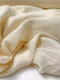 Italian Yarn-Detailed Sheer Novelty - Ivory