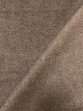 Brushed Twill Coating - Brown / Tan