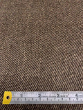 Brushed Twill Coating - Brown / Tan