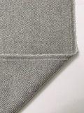 Herringbone Wool-Blend Jacket Weight Tweed - Grey / Off-White