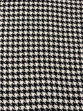 Houndstooth Coating - Black / Ivory