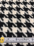 Houndstooth Coating - Black / Ivory