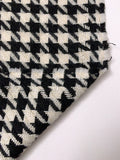 Houndstooth Coating - Black / Ivory