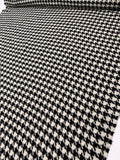 Houndstooth Coating - Black / Ivory