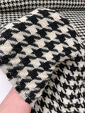 Houndstooth Coating - Black / Ivory