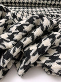 Houndstooth Coating - Black / Ivory