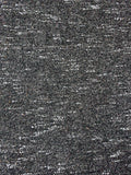 Hazy Herringbone Wool-Blend Coating with Loopy Yarn - Black / Ash White / Turmeric