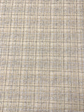 Wool-Blend Ladies Tweed Suiting with Lurex - White / Cream / Silver / Nude