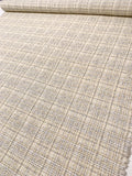 Wool-Blend Ladies Tweed Suiting with Lurex - White / Cream / Silver / Nude