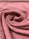 Bouclé Wool-Blend Knit Coating - Medium Dusty Rose