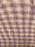 Houndstooth Wool-Blend Bouclé Tweed Suiting - Light Violet / Tan / Oatmeal