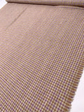 Houndstooth Wool-Blend Bouclé Tweed Suiting - Light Violet / Tan / Oatmeal