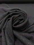 Italian Ralph Lauren Basketweave Cashmere with Lurex - Black / Dark Grey / Silver