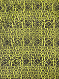 Graphic Printed Silk Chiffon - Chartreuse / Black