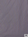 Italian Striped Yarn-Dyed Fine Cotton Shirting - Navy / Brown / White