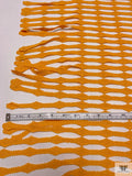 Novelty Guipure Lace with Strands - Amber-Orange