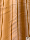 Vertical Striped Yarn-Dyed Silk Taffeta - Bronze / Shaker Beige