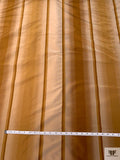 Vertical Striped Yarn-Dyed Silk Taffeta - Bronze / Shaker Beige