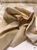 Vertical Striped Yarn-Dyed Silk Taffeta - Shades of Ecru