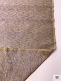 Bicolor Yarn-Dyed Iridescent Silk Shantung - Purple / Champagne-Gold