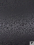 Reptile Jacquard Silk Charmeuse - Black