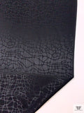 Reptile Jacquard Silk Charmeuse - Black
