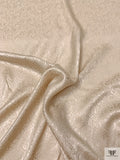 Paisley Jacquard Silk Charmeuse - Champagne