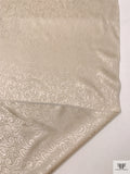 Paisley Jacquard Silk Charmeuse - Champagne