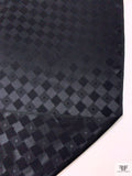 Wavy Diamond Jacquard Silk Charmeuse - Black
