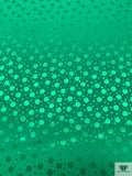 Polka Dots Jacquard Silk Charmeuse - Green