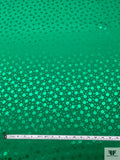 Polka Dots Jacquard Silk Charmeuse - Green