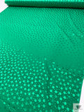 Polka Dots Jacquard Silk Charmeuse - Green