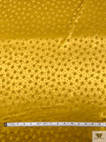Polka Dots Jacquard Silk Charmeuse - Mustard Yellow