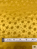Polka Dots Jacquard Silk Charmeuse - Mustard Yellow