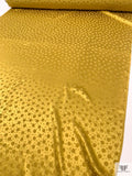 Polka Dots Jacquard Silk Charmeuse - Mustard Yellow
