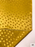 Polka Dots Jacquard Silk Charmeuse - Mustard Yellow